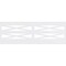 Ekena Millwork 32"H x 94 1/2"W Farmhouse Fence PVC Wainscot Paneling Kit WPK32X94FHF - alternate 5